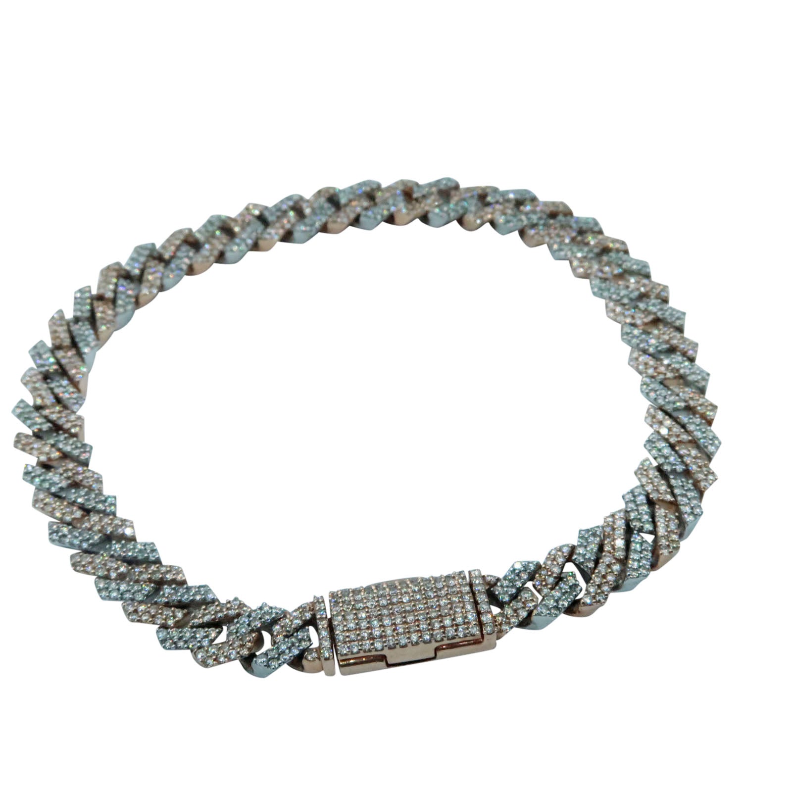 12MM Diamond Cuban Bracelet