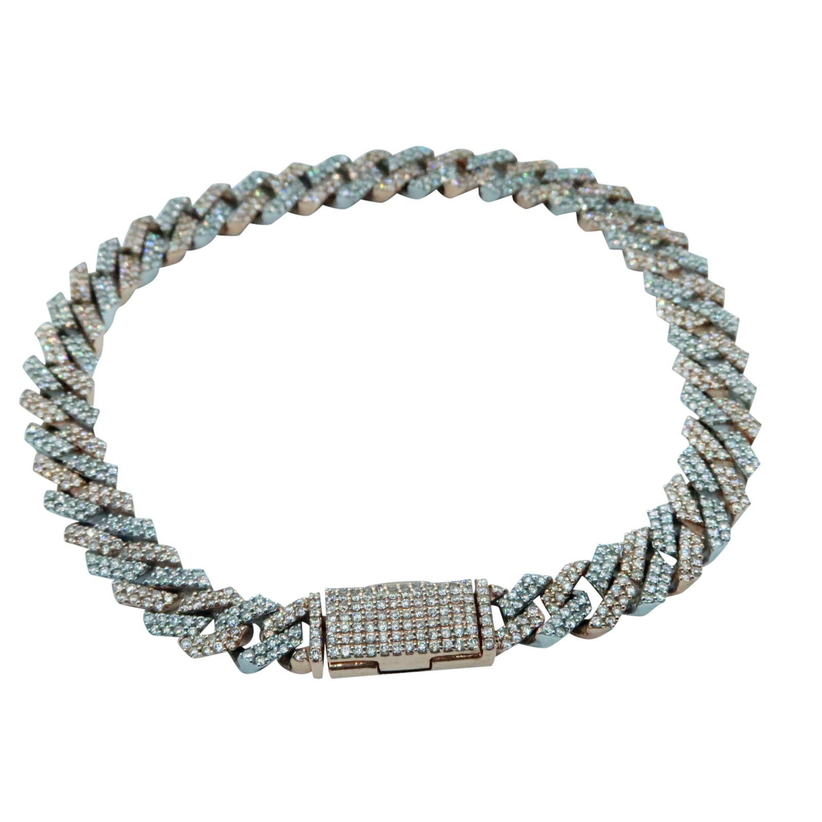 12MM Diamond Cuban Bracelet
