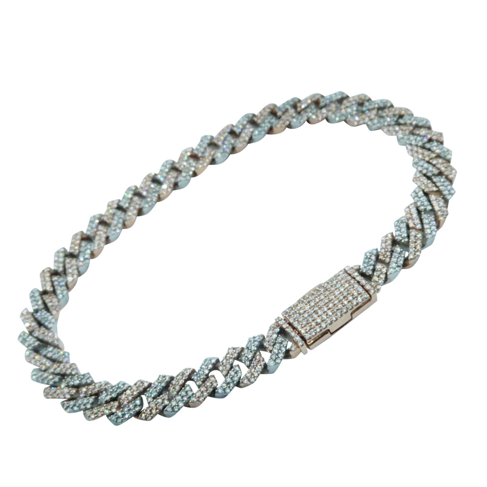 12MM Diamond Cuban Bracelet
