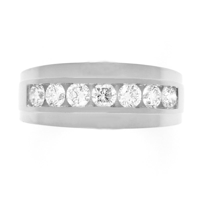 White Gold Mens Engagement Ring