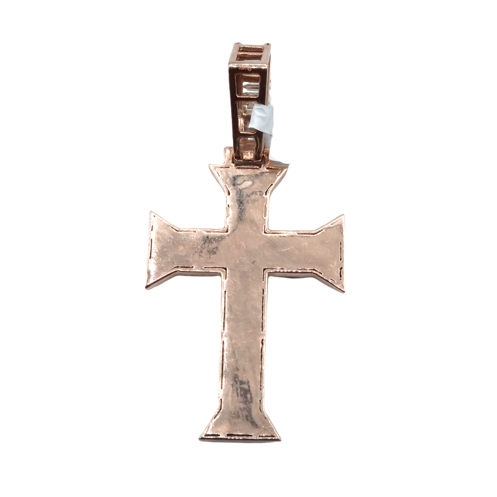10K Baguette Diamond Cross