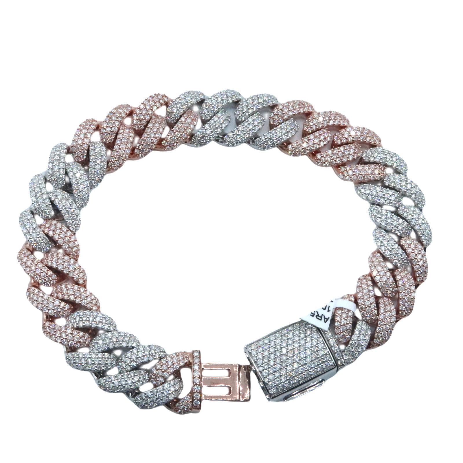 12MM Diamond Cuban Bracelet