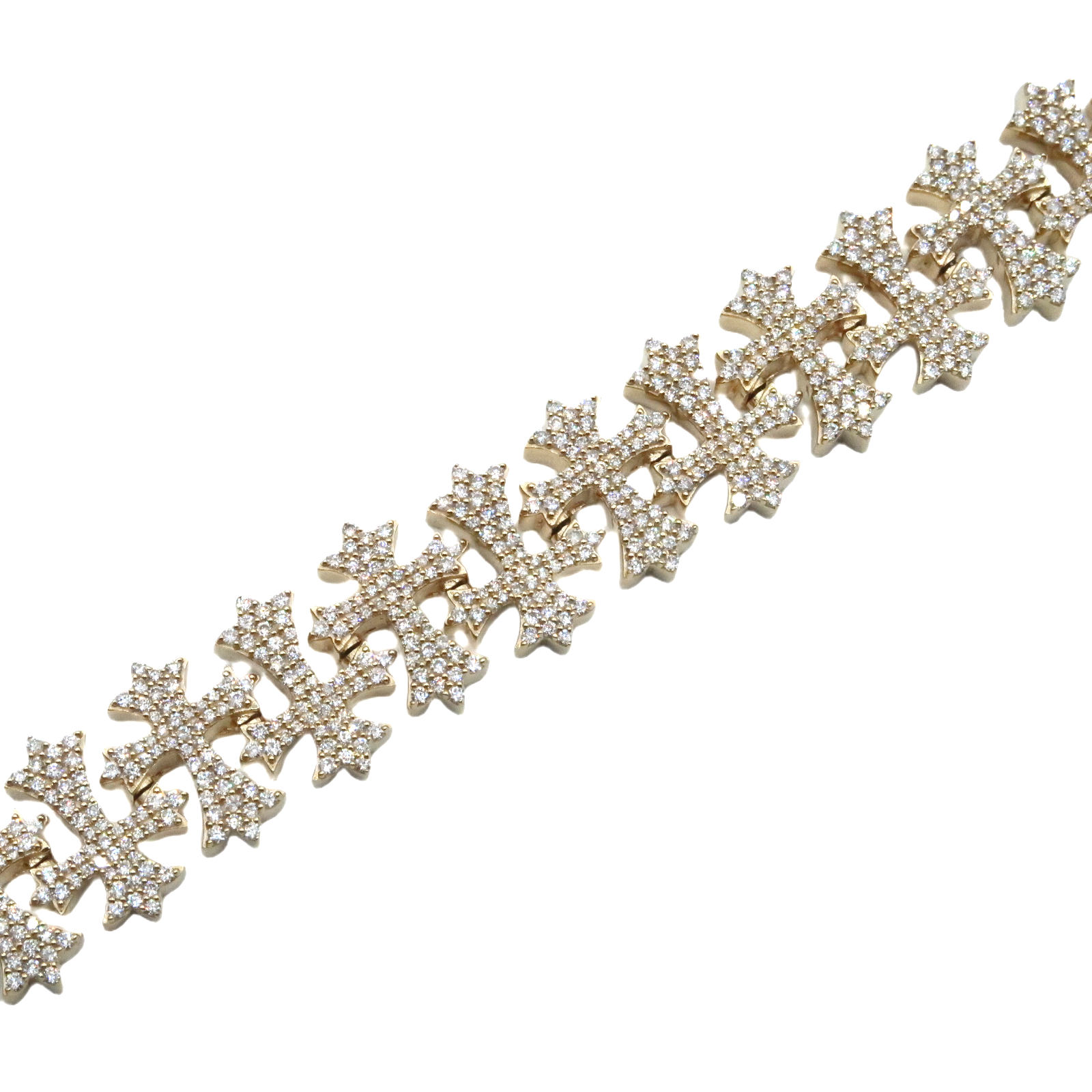 "Chrome Heart" Diamond Bracelet