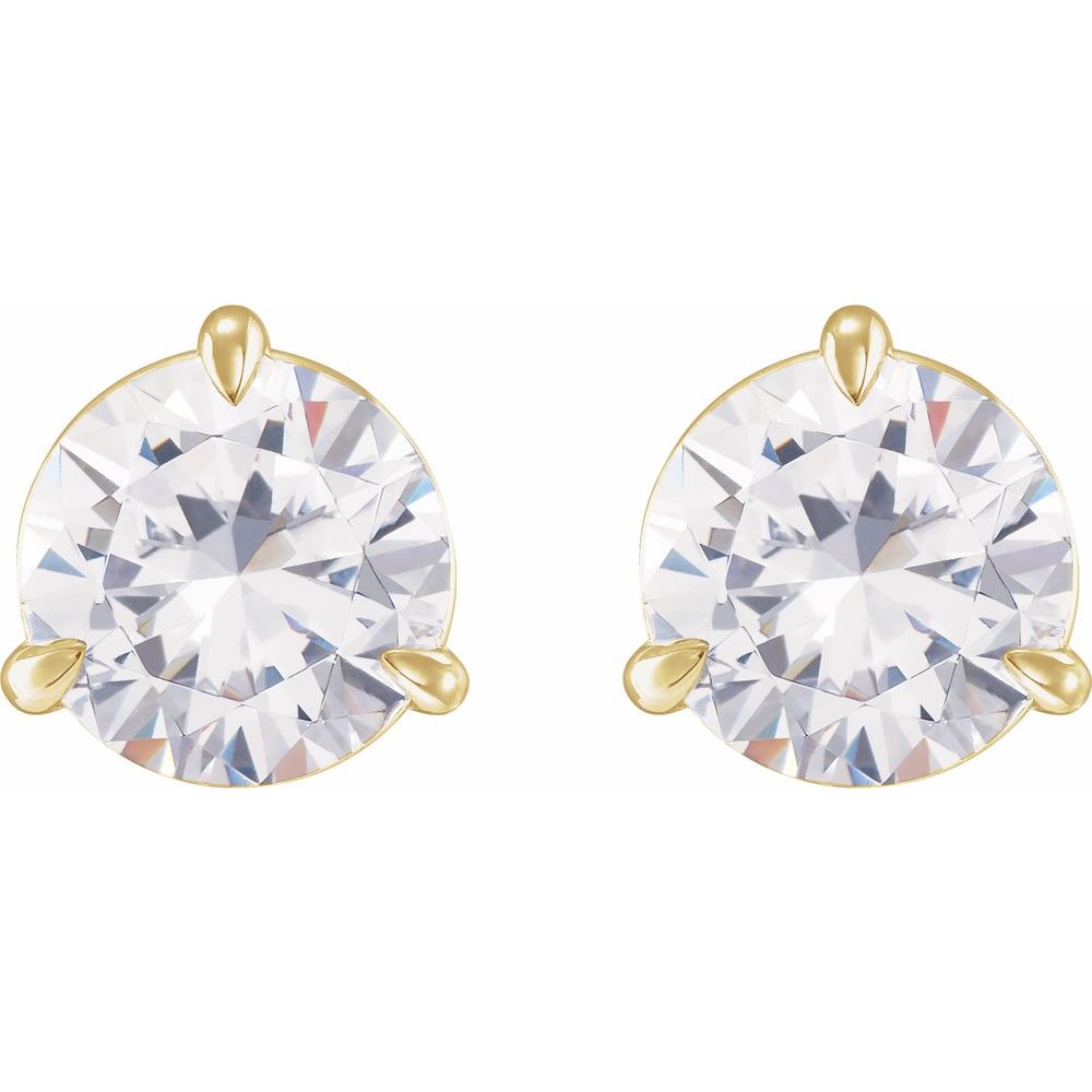 14K Yellow 3/8 CTW Natural Diamond Earrings
