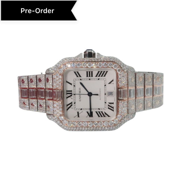 Diamond Cartier Santos Watch