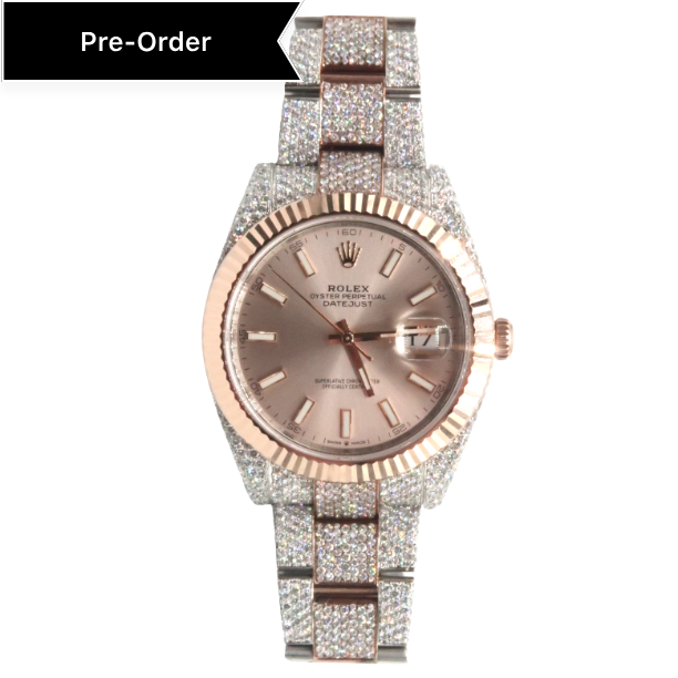 Rose Gold 41MM Rolex Oyster Perpetual Datejust