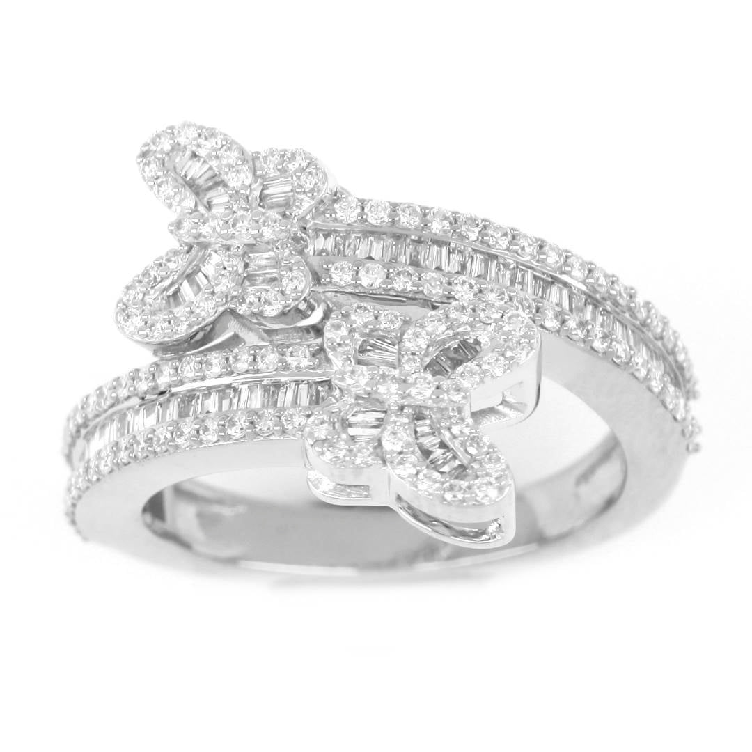 White Gold Butterfly Ring