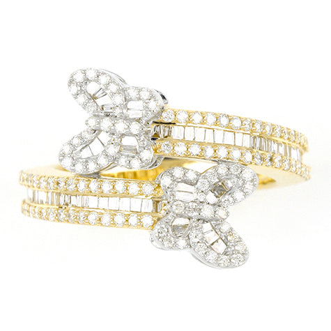 Yellow Gold Butterfly Ring