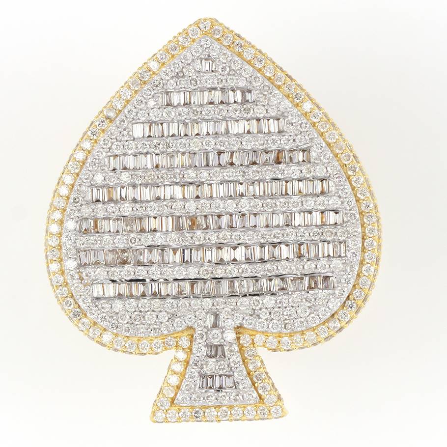 Yellow Gold Spade Shaped Ring