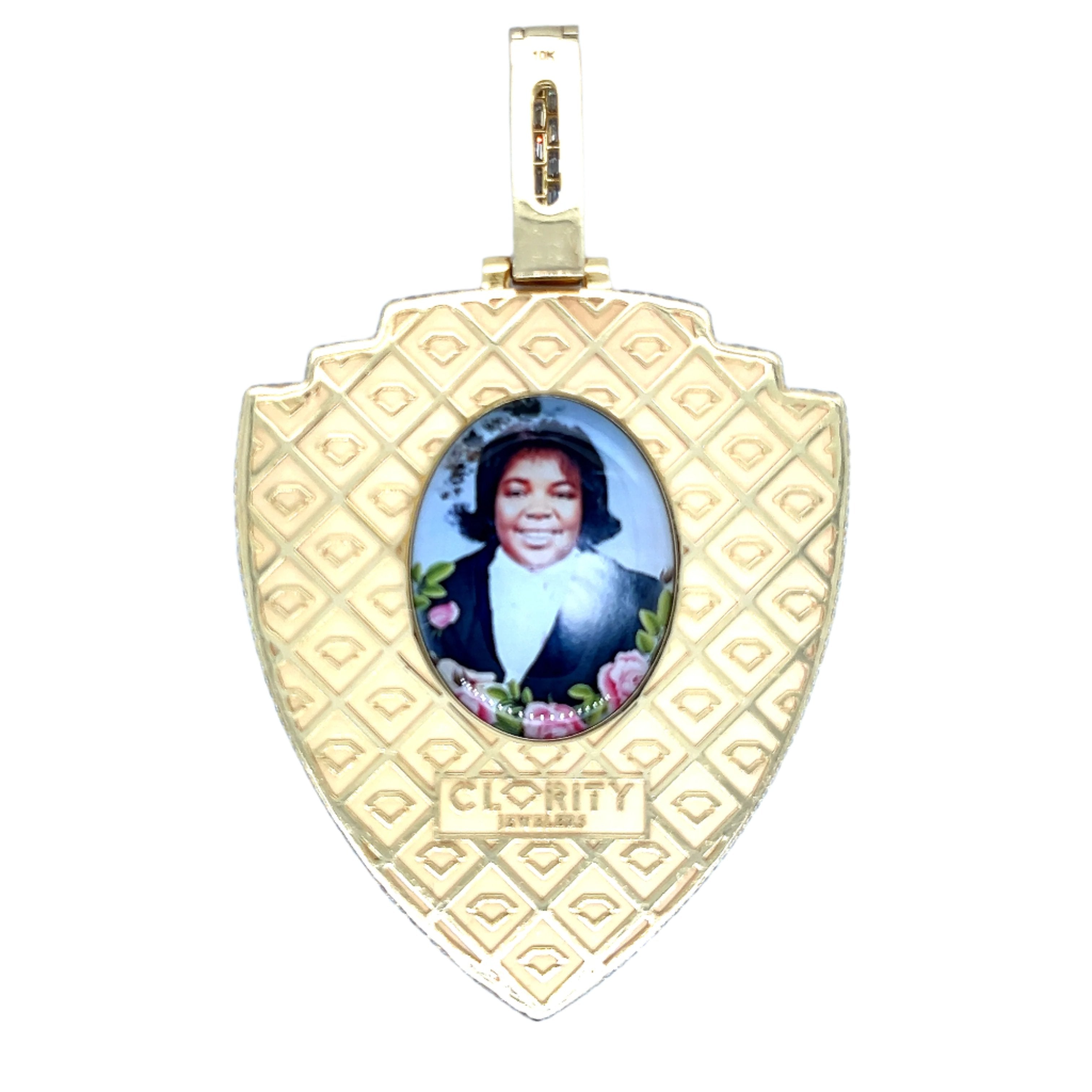 Custom "CB" Pendant with Memorial Picture