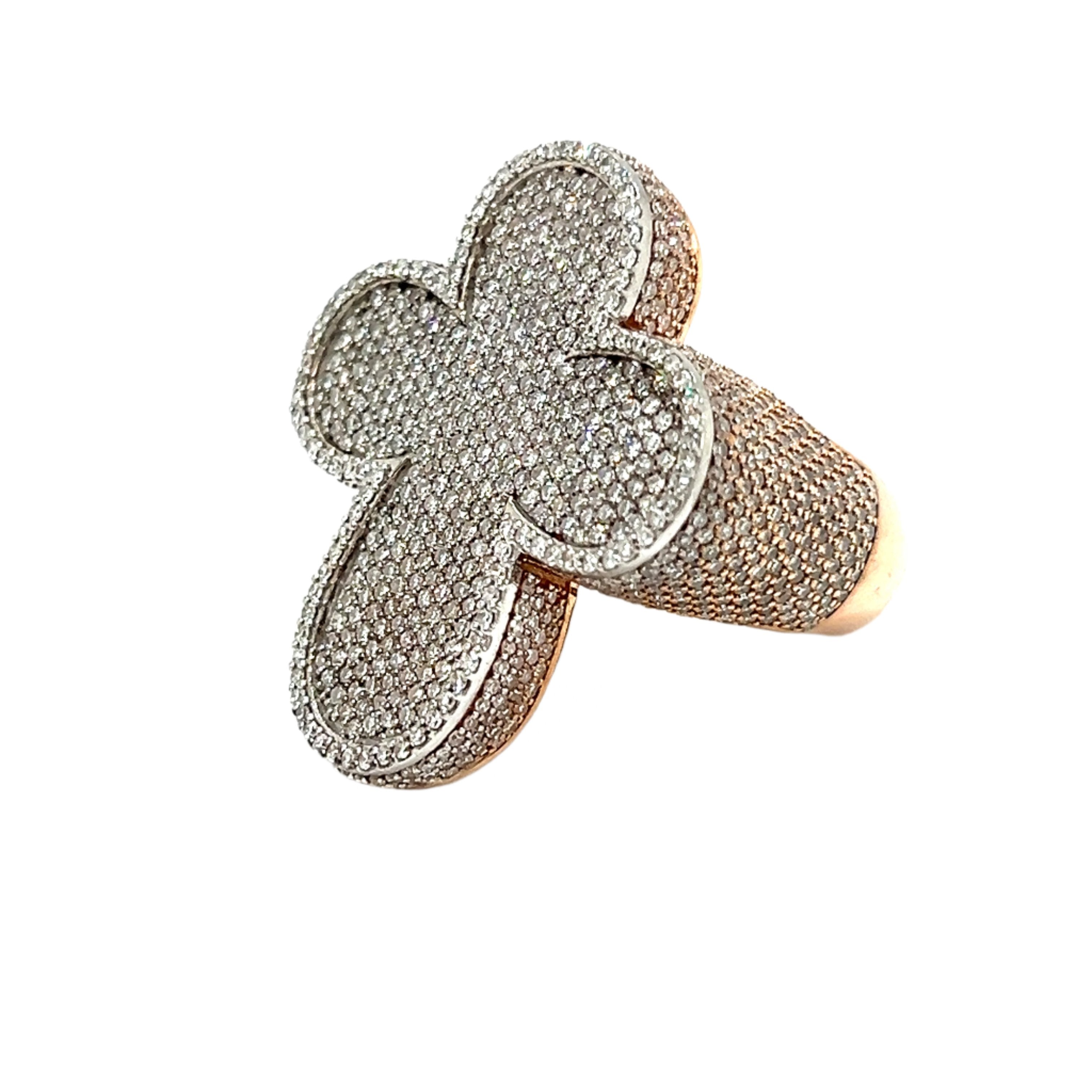 Jumbo Diamond Cross Ring