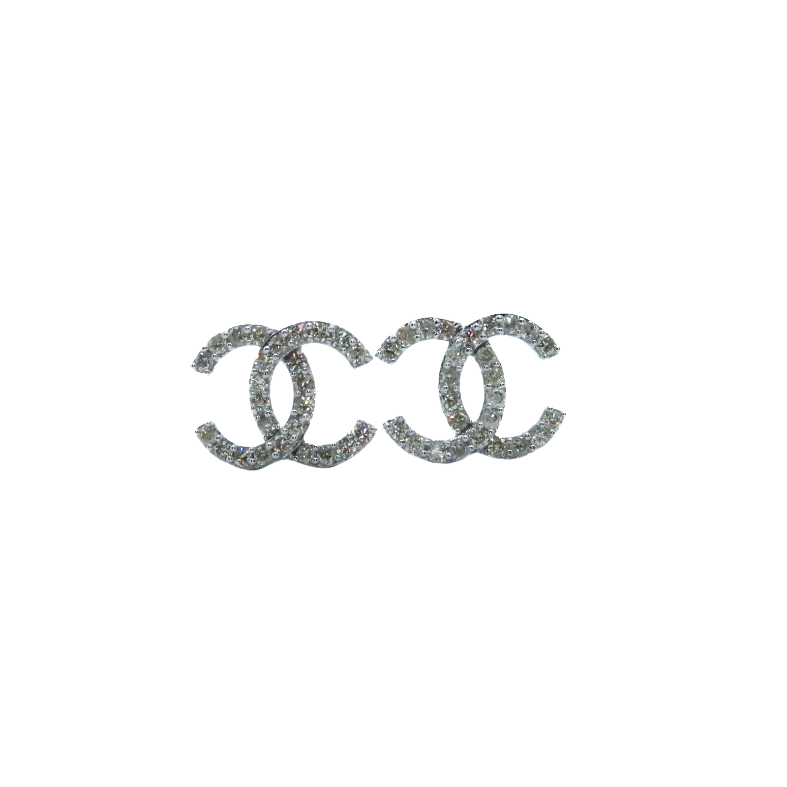 10K "Chanel" Diamond Earrings