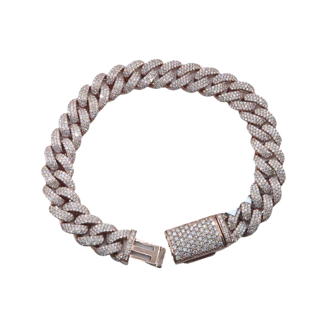 10MM Diamond Cuban Bracelet