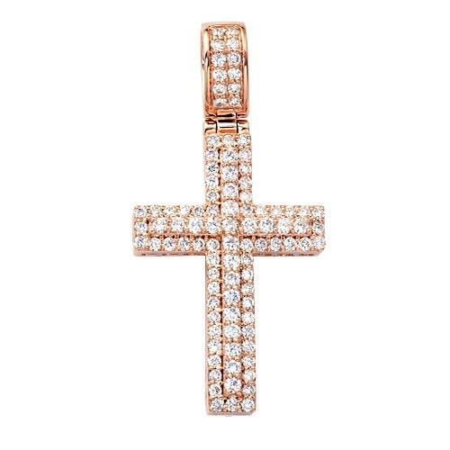 14K Diamond Cross Pendant