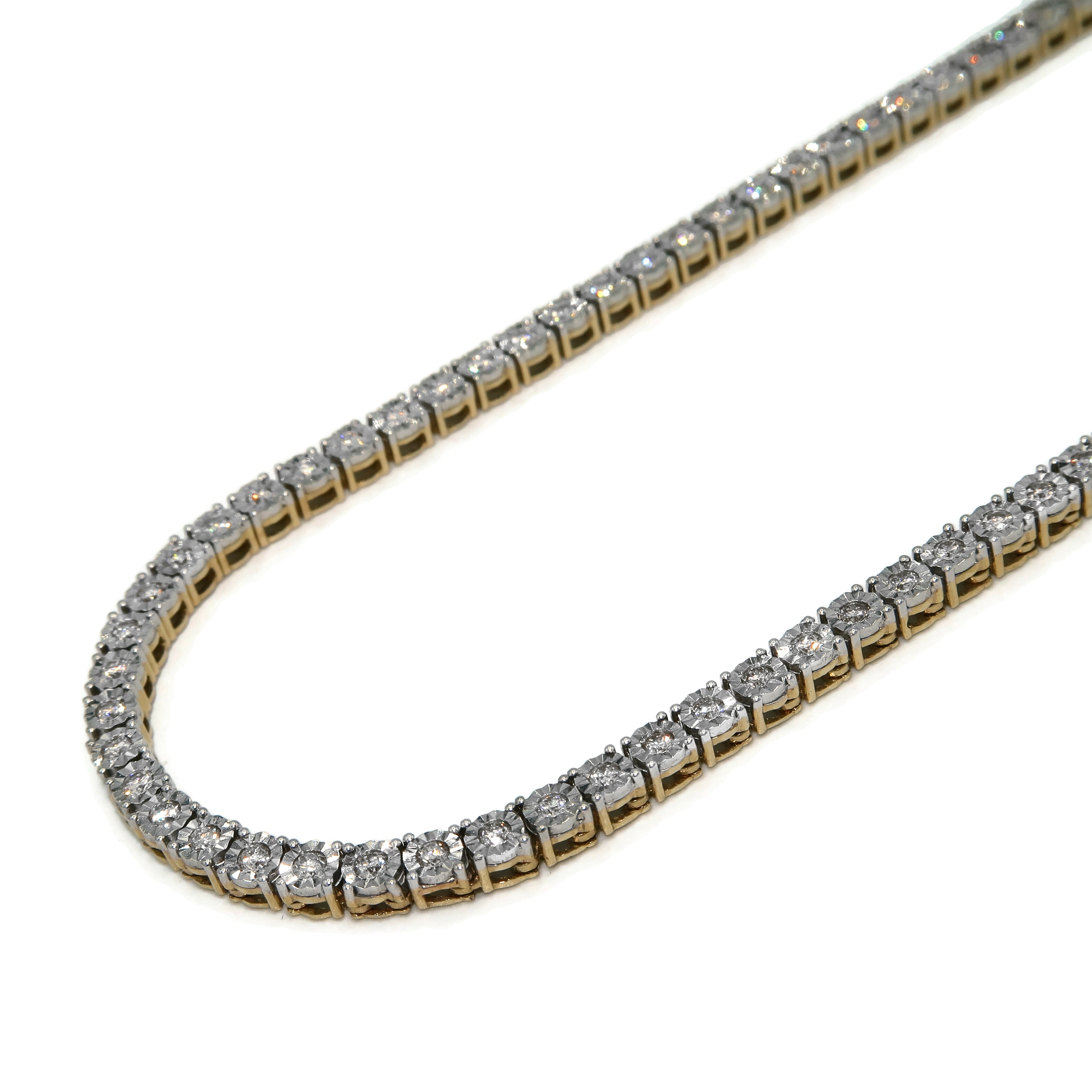 Illusion Set Diamond Tennis Chain
