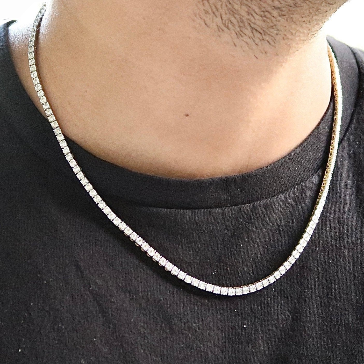 Illusion Set Diamond Tennis Chain